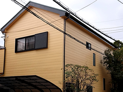 相模原市中央区千代田にて屋根にはファインパーフェクトベストを、外壁にはパーフェクトトップND-281による塗装工事...